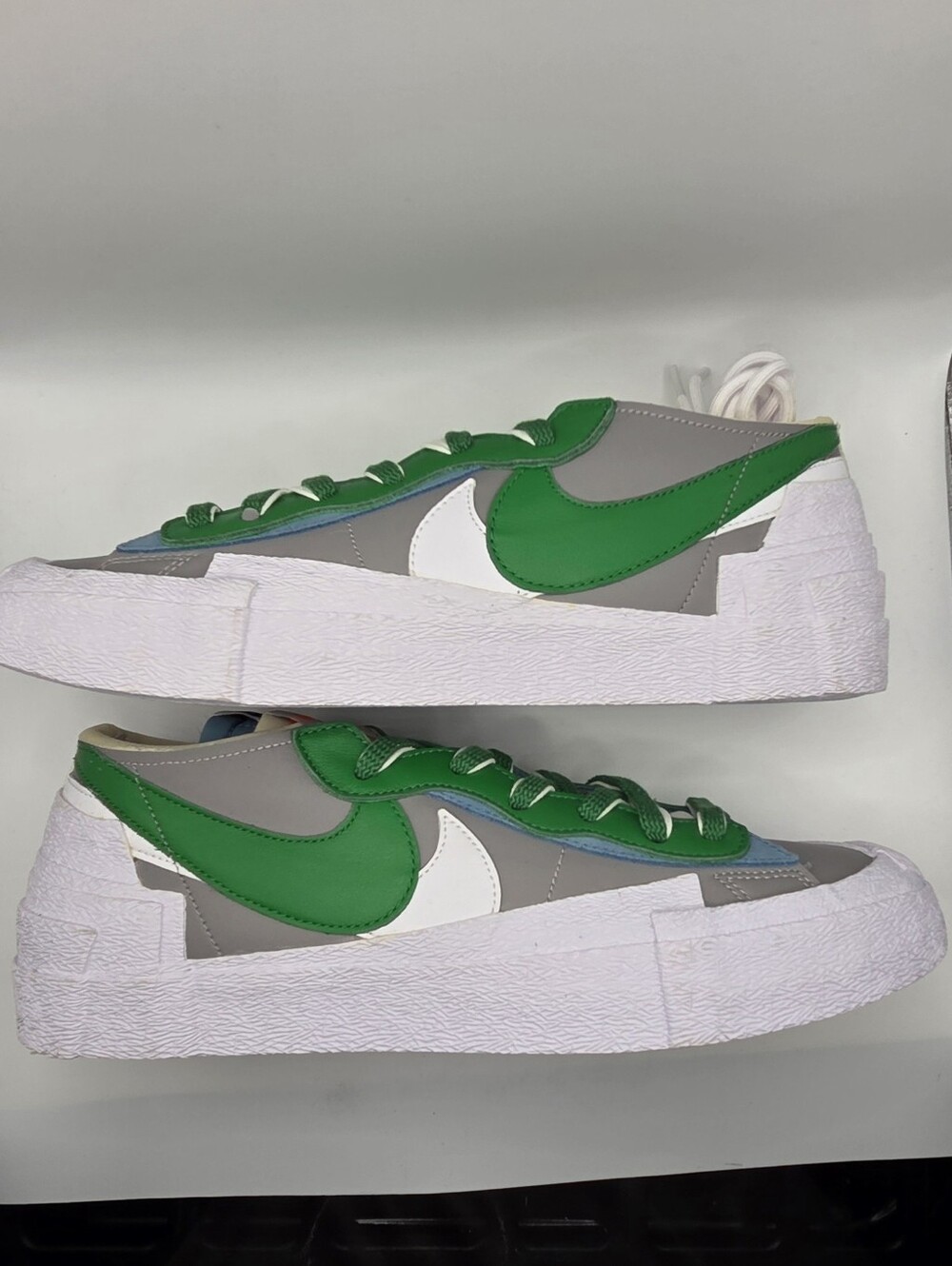 Nike Blazer Low X Sacai Green, Gray & White Mrns Sixe 11.5